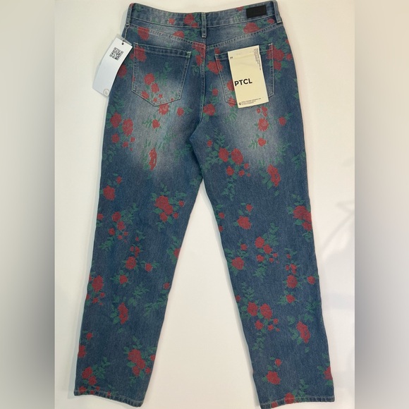 NWT PTCL Jacquard denim pants - Picture 3 of 7